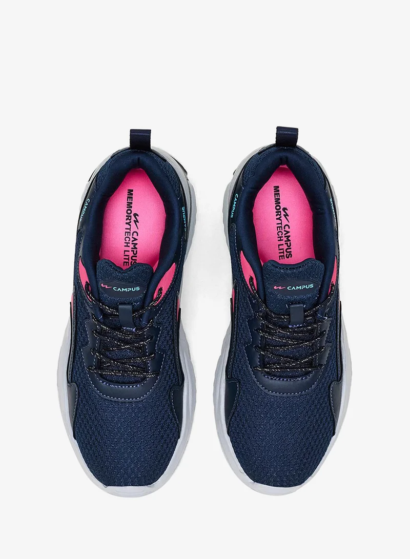 CAMPUS Navy/Pink Women’s Low Top Sneakers – Cool Urban Design with Memory Foam for All-Day Comfort for Women | Best Price UAE